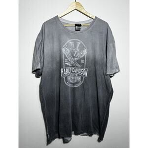 Harley Davidson Gray T Shirt 2XL Milwaukee WI And St. Charles Mo